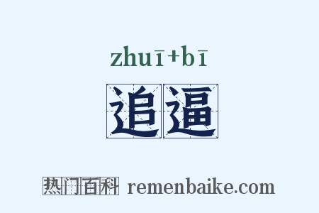 追逼是什么意思的图片
